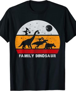 Family Dinosaur-Mamasaurus-DaddySaurus-Grandpasaurus Family T-Shirt