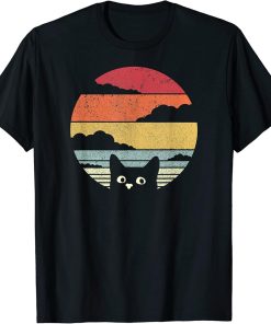 Cat Shirt. Retro Style T-Shirt