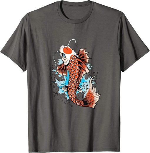 Japanese Koi Fish, Dad Mom Boy Girl Birth-day Gift T-Shirt